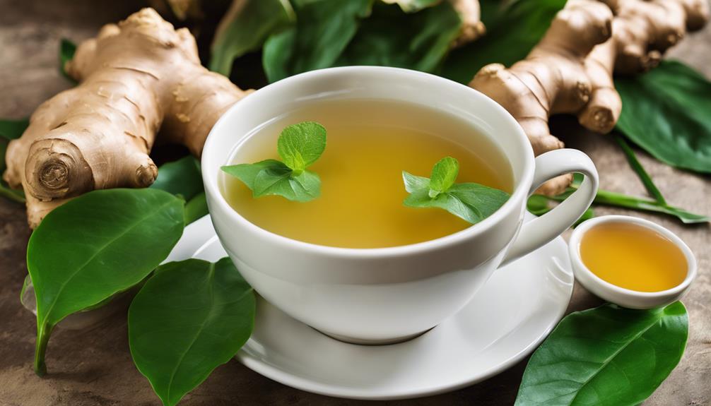 ginger alleviates nausea inflammation