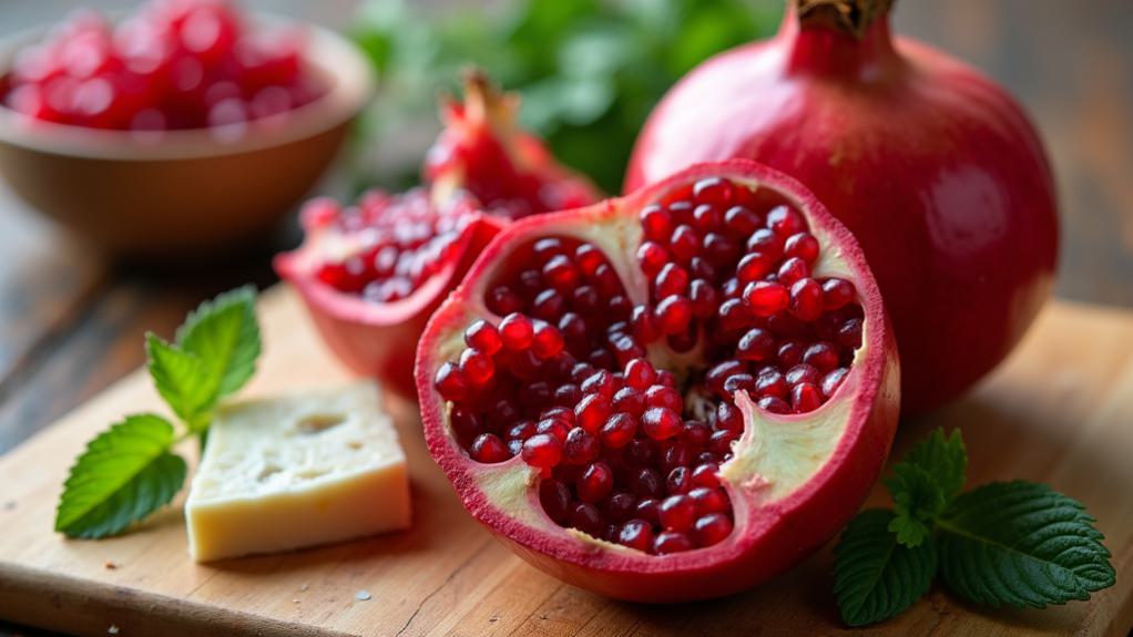 incorporating pomegranates easily