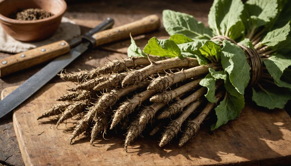 preparing burdock root steps