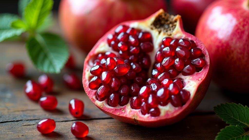 selecting and preserving pomegranates