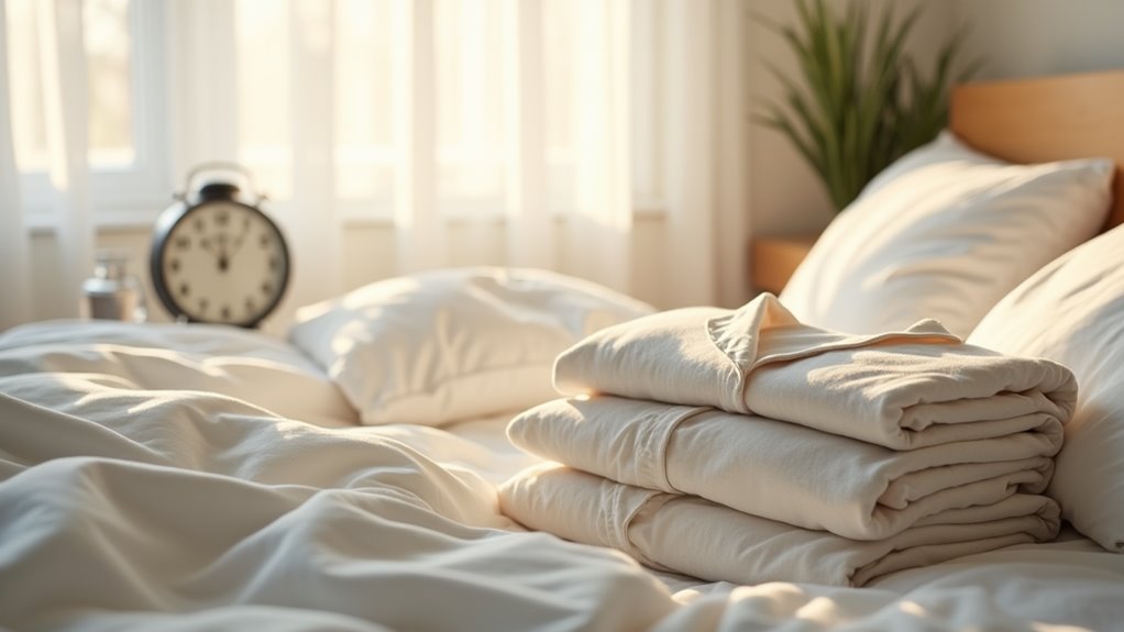 establish consistent sleep schedule