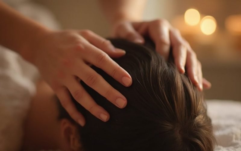 scalp massage reduces cortisol improves sleep