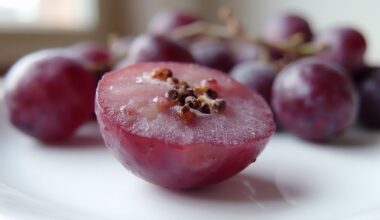 nutritious seeds within grape clusters